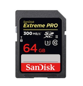 Sandisk SDXC 64GB Extreme Pro 300MB/s UHS-II U3
