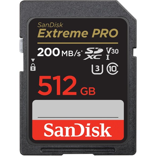 SanDisk Extreme PRO 512GB UHS-I SDXC-geheugenkaart huren